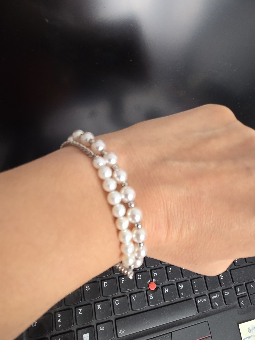 Classic White Pearl Multi-Strand Bracelet